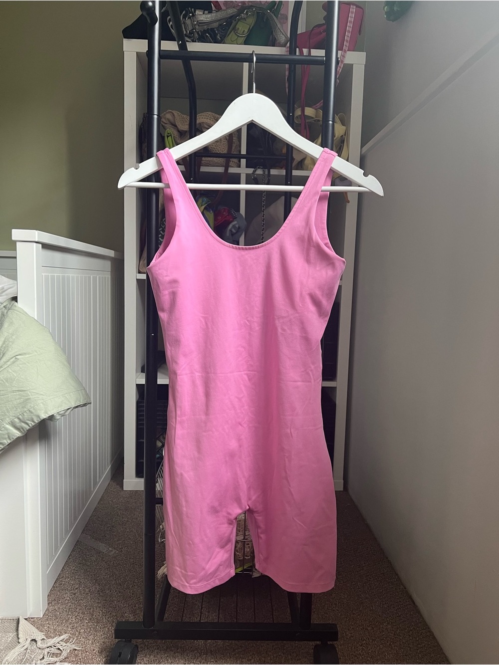 girlfriend collective Pink Sleeveless Shaper Romper
